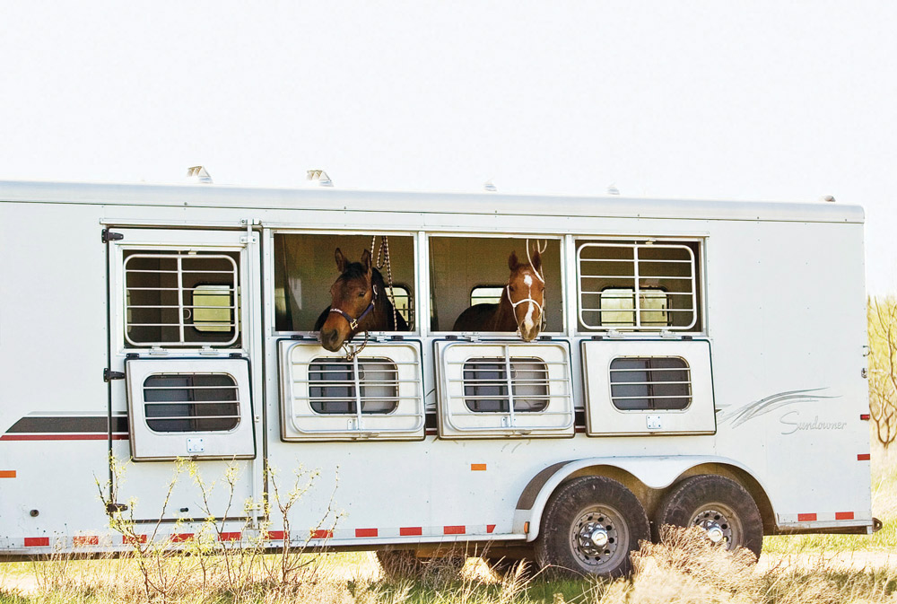 hoses in trailer