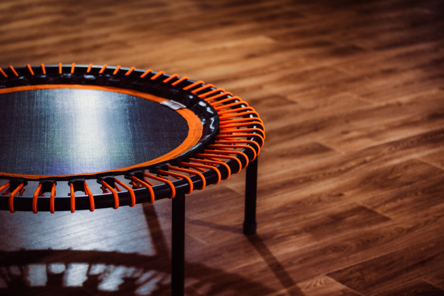 How a mini-trampoline can keep riders in shape