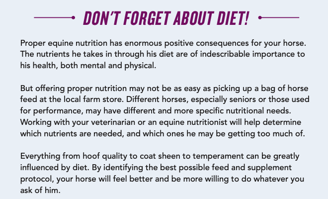 Don't forget about diet